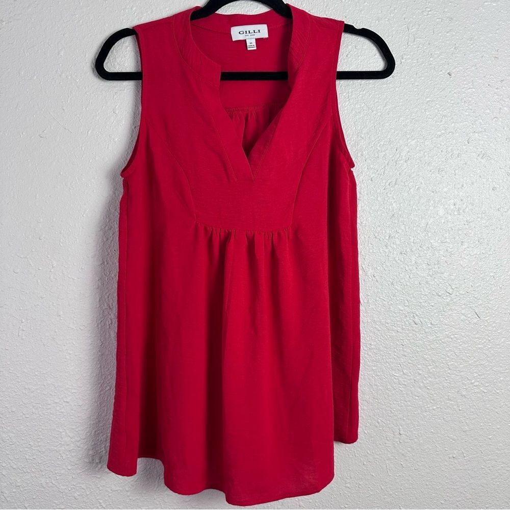 Gilli Women's Red Sleeveless Top Size XS